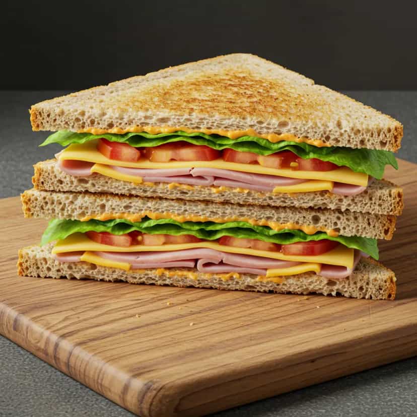 Foto deliciosa de Sanduíche Light de Atum e Iogurte pronta para servir - Energéticos & Proteicos