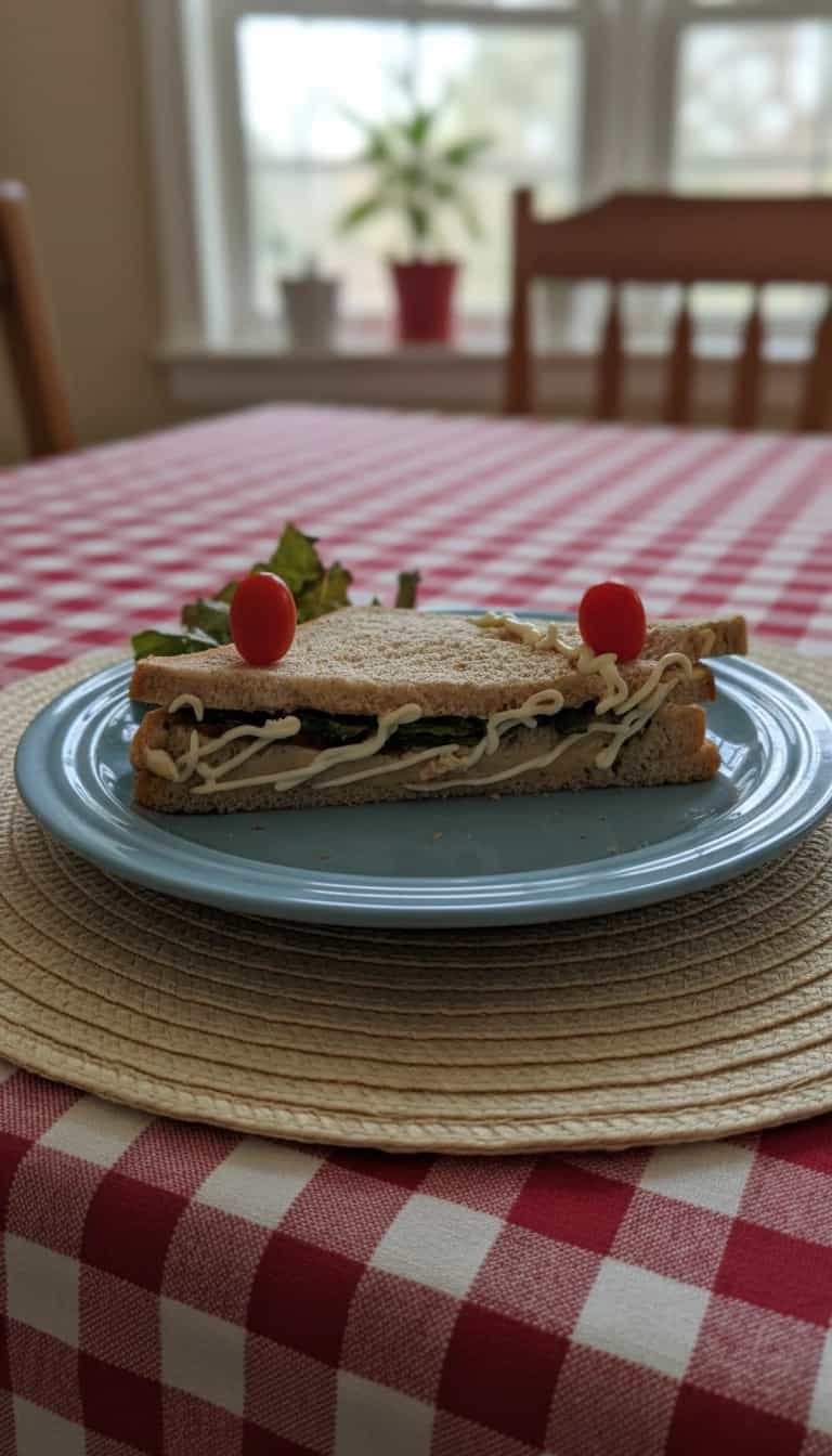 Foto deliciosa de Sanduíche Natural de Cenoura e Alface pronta para servir - Snacks Naturais