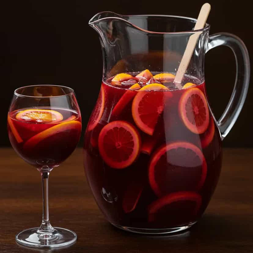 Foto deliciosa de Sangria Refrescante pronta para servir - Coquetéis