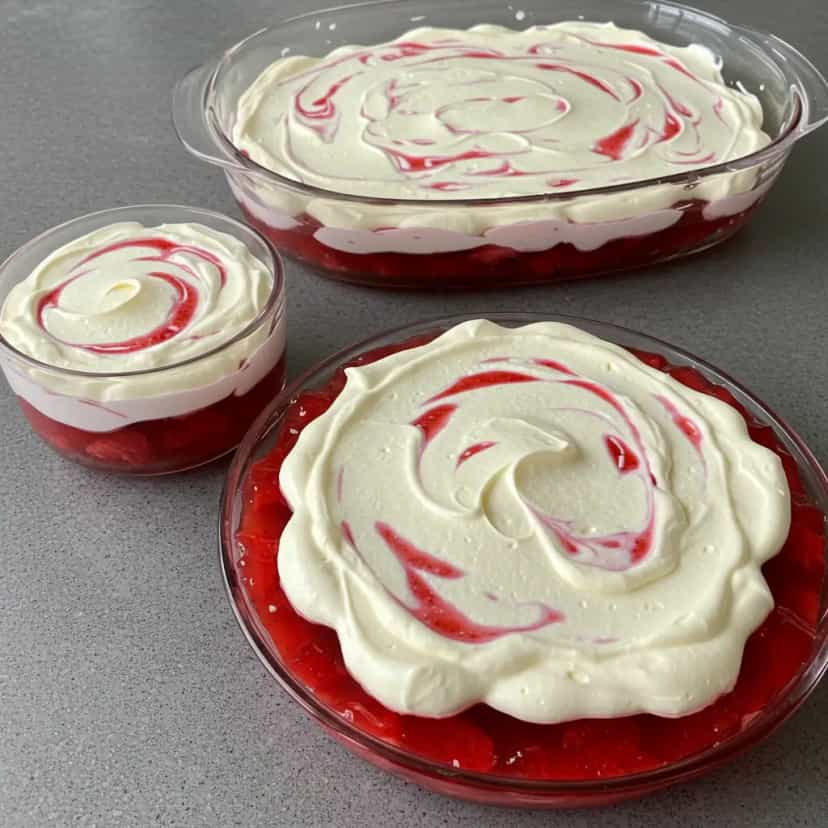 Foto deliciosa de Sobremesa Fácil de Morango pronta para servir - Sem Assar