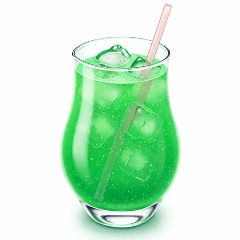 Foto deliciosa de Soda italiana de maçã verde pronta para servir - Outras Receitas