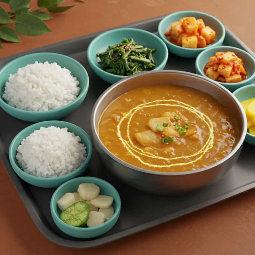 Foto deliciosa de Sopa Cremosa de Frango com Legumes pronta para servir - Sopas & Caldos