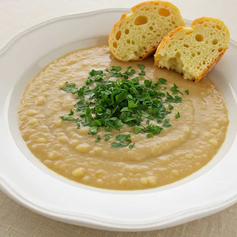 Foto deliciosa de Sopa de Feijão Cremosa e Deliciosa pronta para servir - Sopas & Caldos