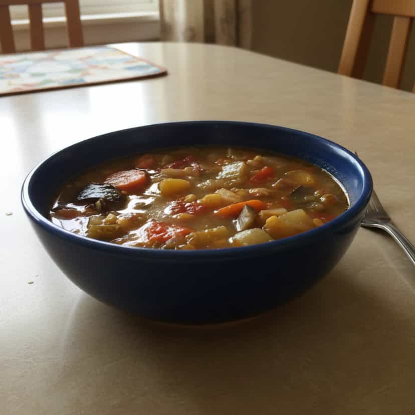 Foto deliciosa de Sopa de Legumes Caseira pronta para servir - Sopas & Caldos