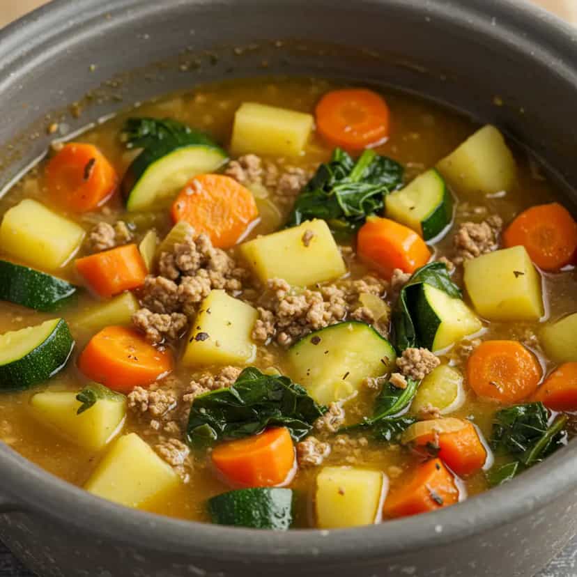 Foto deliciosa de Sopa de Legumes Completa pronta para servir - Sopas & Caldos