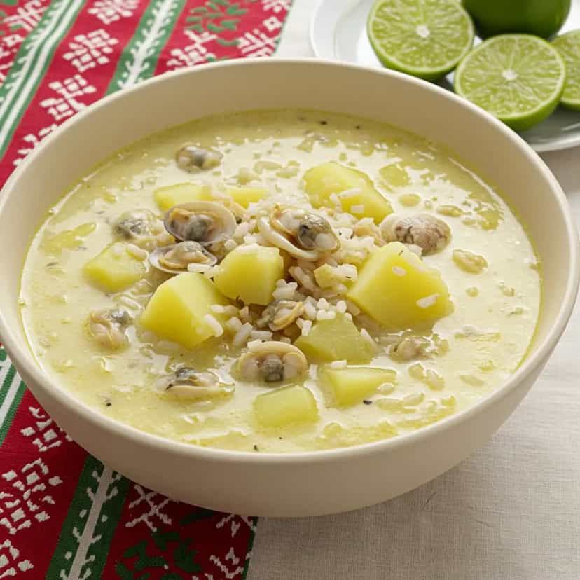 Foto deliciosa de Sopa de Vôngole pronta para servir - Sopas & Caldos