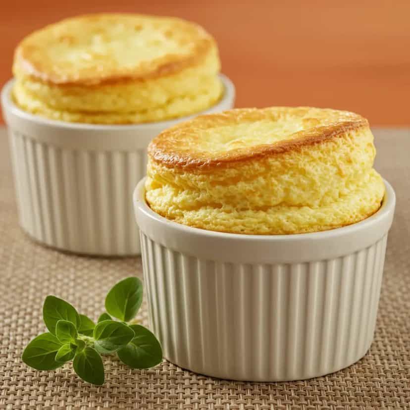 Foto deliciosa de Soufflé de Frango cremoso pronta para servir - Carnes & Frango