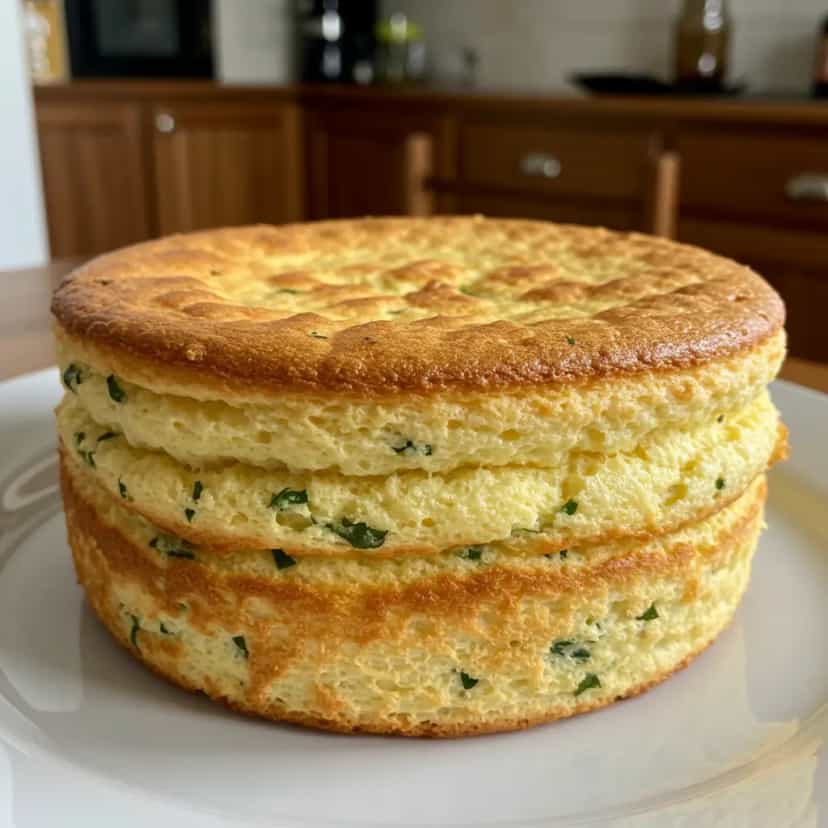 Foto deliciosa de Souflé de chuchu pronta para servir - Almoço & Jantar