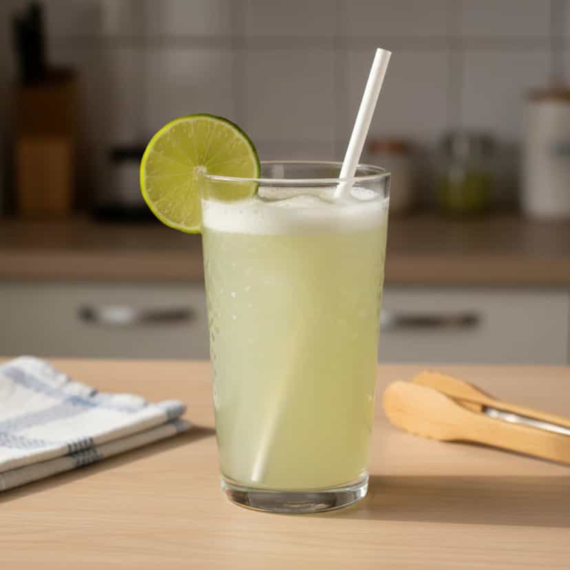 Foto deliciosa de Suco de limão com casca pronta para servir - Sucos & Smoothies