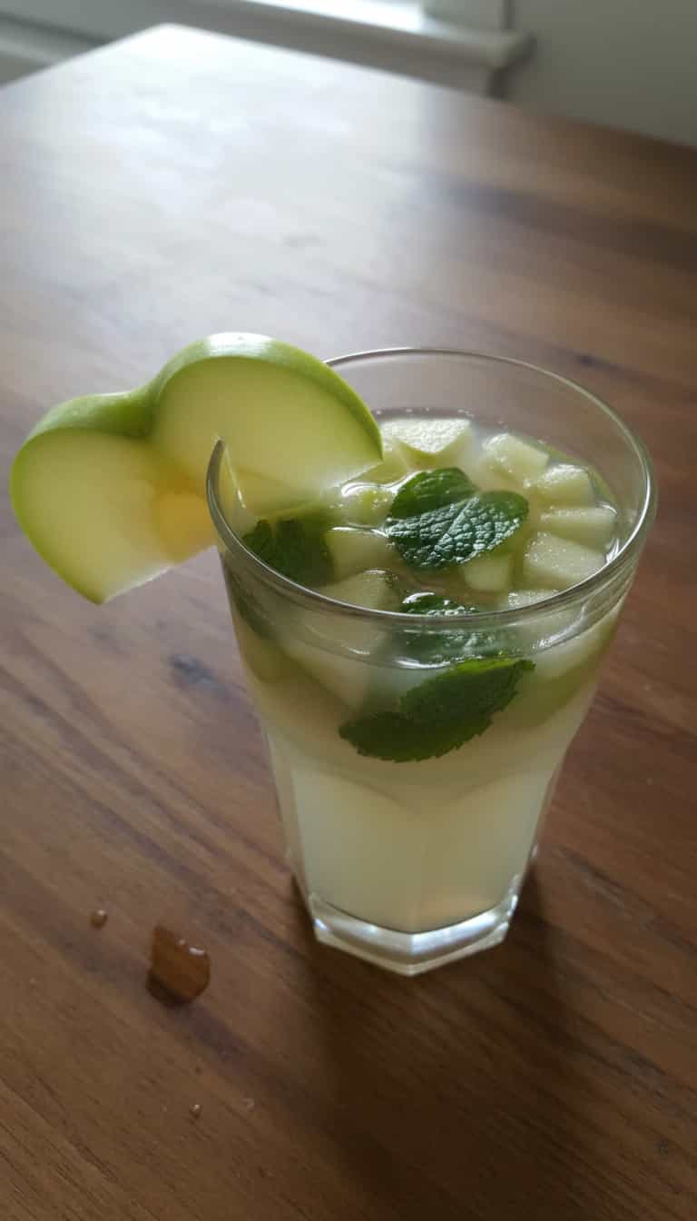 Foto deliciosa de Suco Verde Detox: Laranja, Couve e Maçã pronta para servir - Sucos & Smoothies