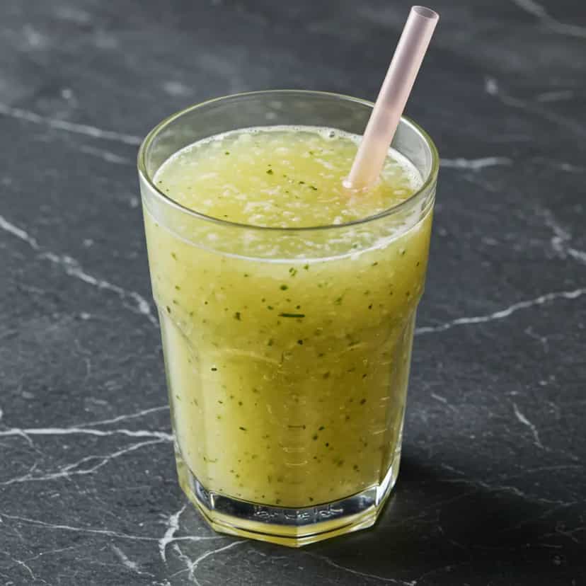 Foto deliciosa de Suco Verde Refrescante de Kiwi pronta para servir - Sucos & Smoothies