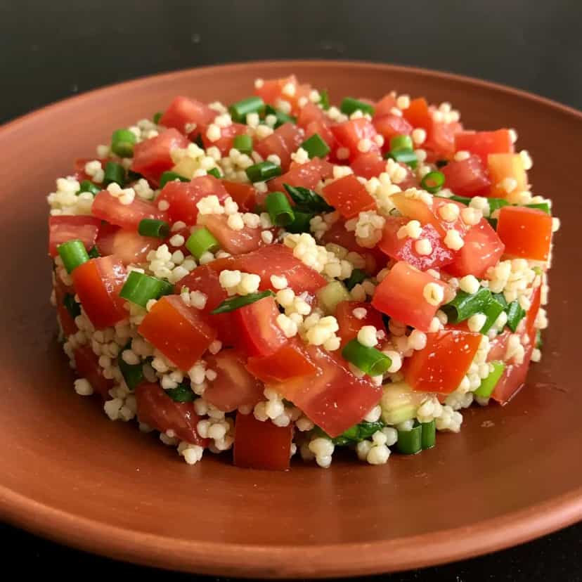 Foto deliciosa de Tabule Mediterrâneo pronta para servir - Saladas