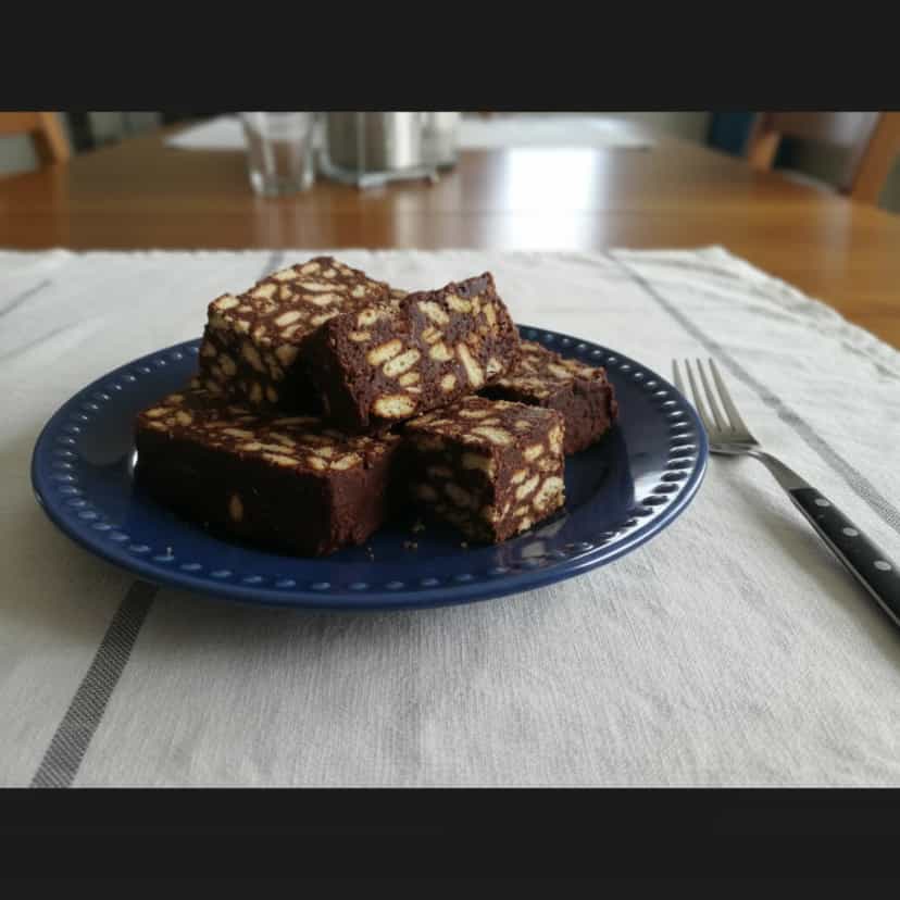 Foto deliciosa de Torrone de Chocolate Cremoso pronta para servir - Doces Gelados & Sorvetes