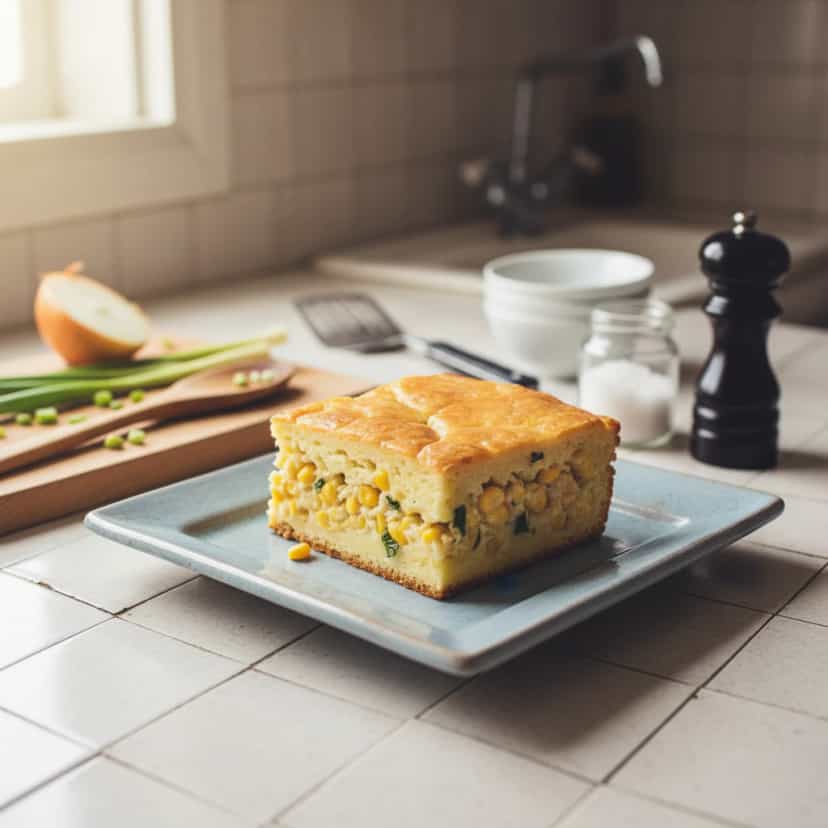 Foto deliciosa de Torta Caipira de Frango pronta para servir - Carnes & Frango