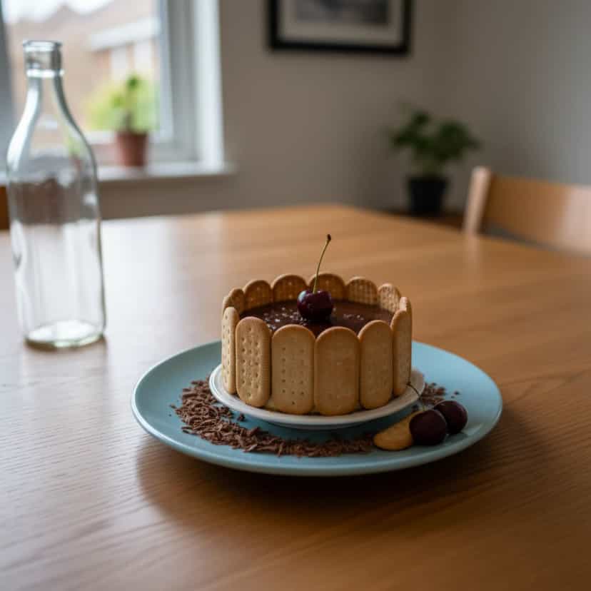 Foto deliciosa de Torta Cremosa de Chocolate pronta para servir - Tortas & Tortinhas