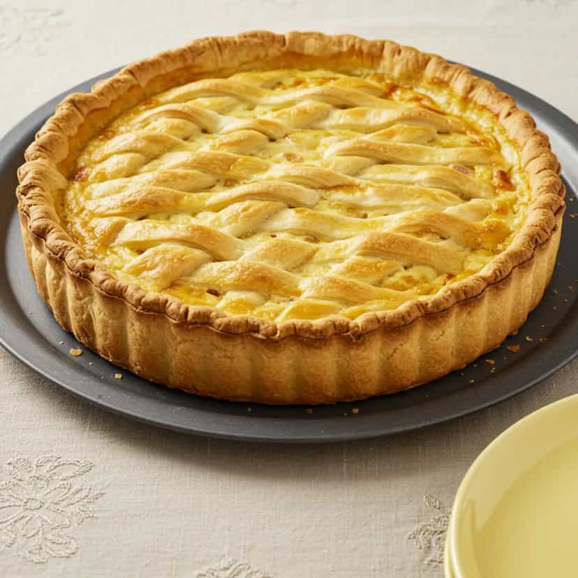 Foto deliciosa de Torta Cremosa de Frango pronta para servir - Tortas Salgadas