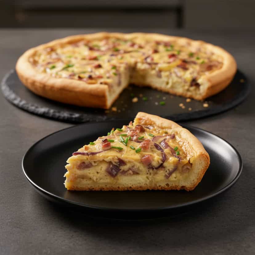 Foto deliciosa de Torta de Atum e Milho na Air Fryer pronta para servir - Na Airfryer