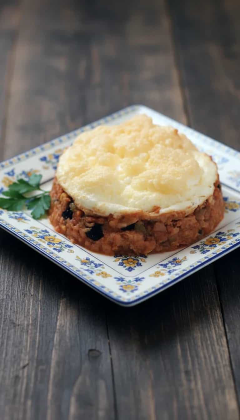 Foto deliciosa de Torta de Atum Rápida no Microondas pronta para servir - No Micro-ondas