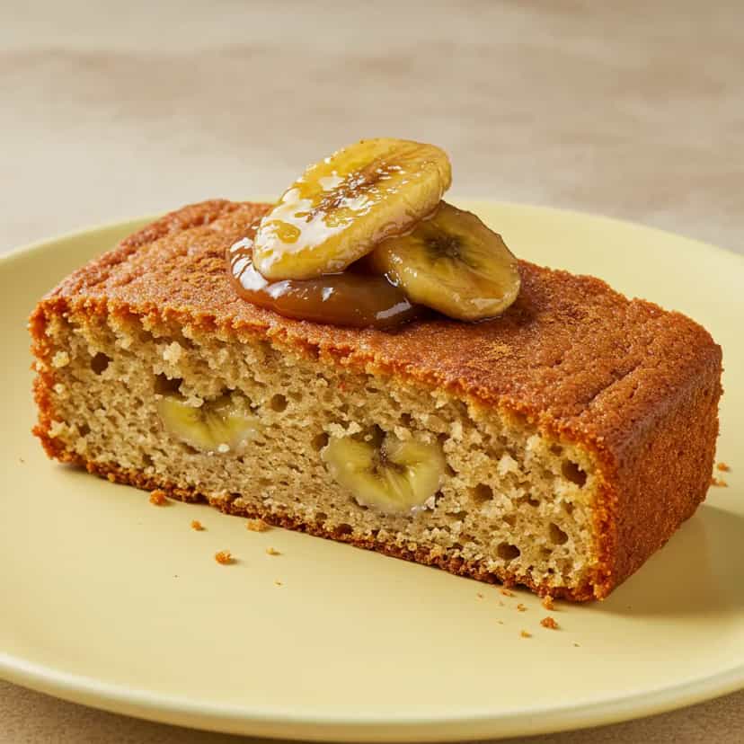 Foto deliciosa de Torta de Banana com Canela pronta para servir - Tortas & Tortinhas