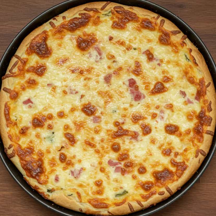 Foto deliciosa de Torta de Cebola light pronta para servir - Lanches de Padaria