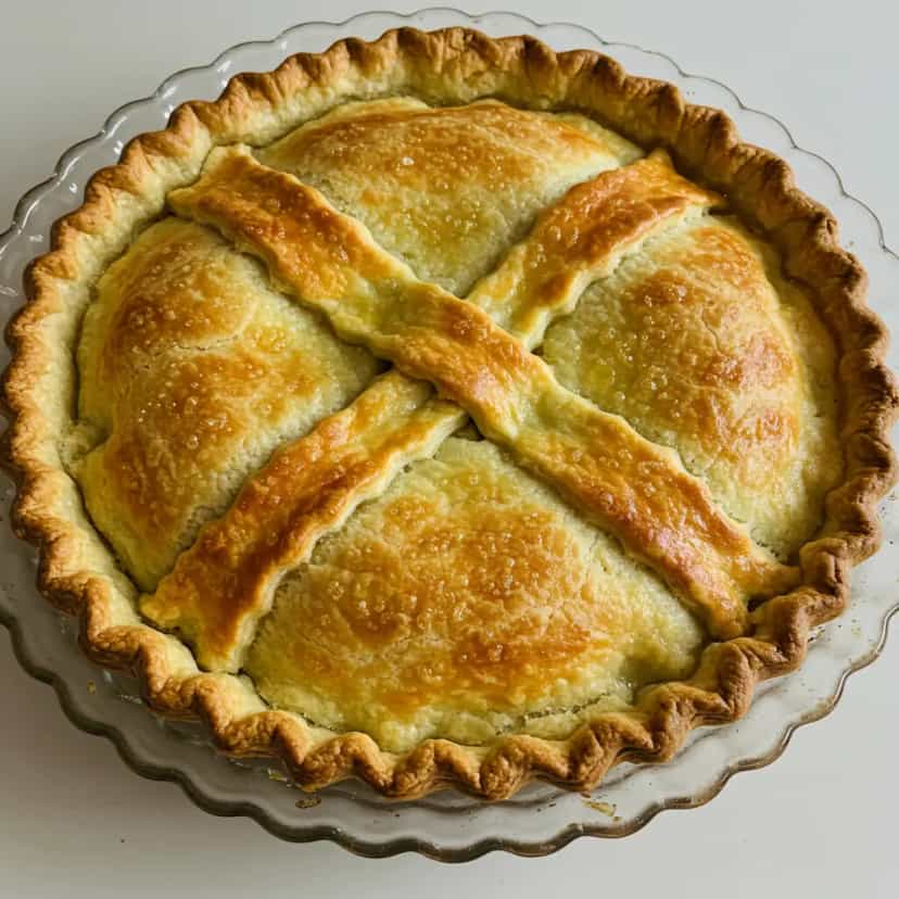 Foto deliciosa de Torta de Palmito Cremosa pronta para servir - Tortas Salgadas