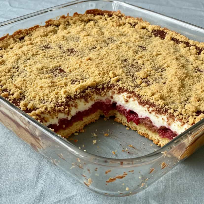 Foto deliciosa de Torta Napolitana de Morango pronta para servir - Tortas & Tortinhas