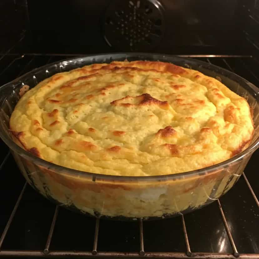 Foto deliciosa de Torta Salgada de Polvilho com Queijo pronta para servir - Salgadinhos