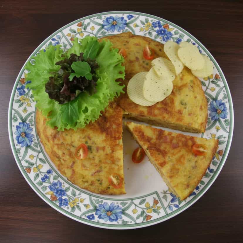 Foto deliciosa de Tortilha de Batata Chips pronta para servir - Chips & Biscoitos