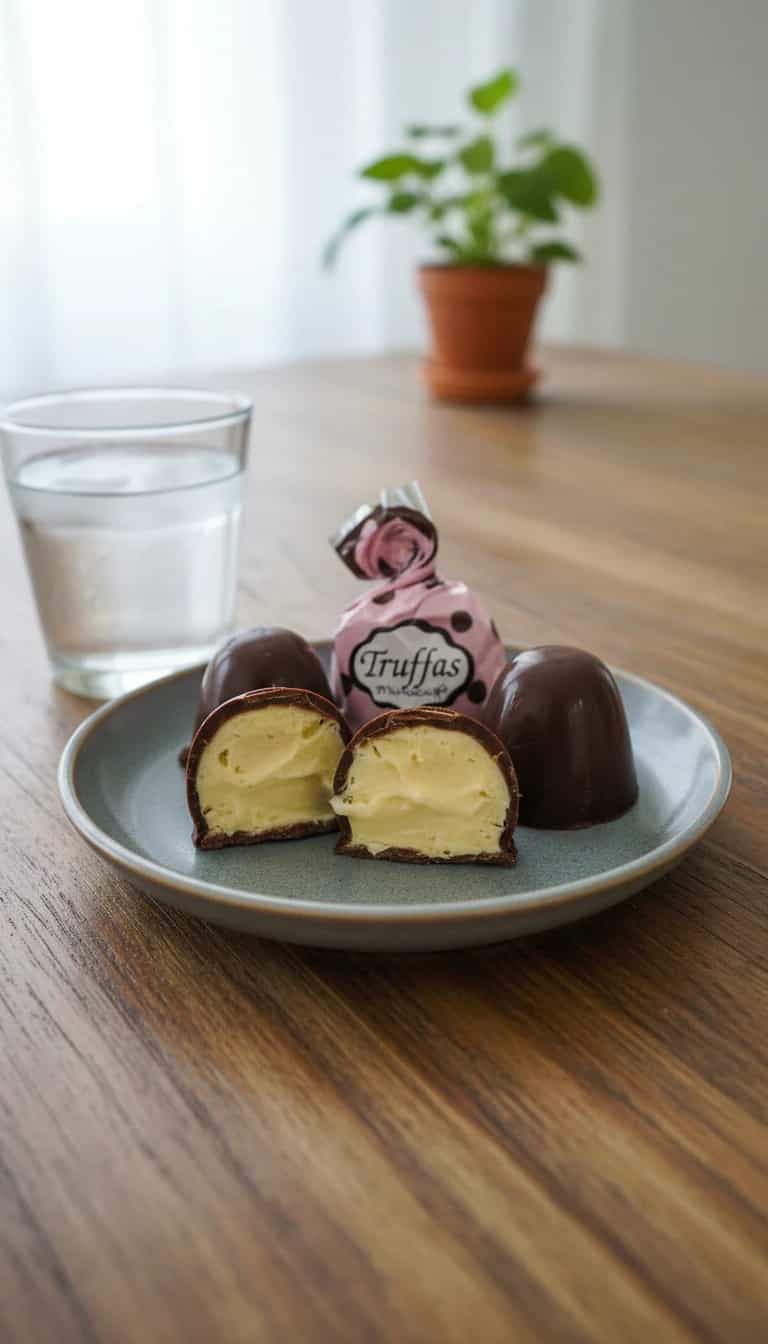 Foto deliciosa de Trufas de Ovomaltine pronta para servir - Sem Assar