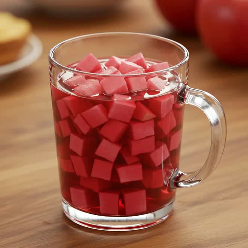 Foto deliciosa de Vinho Quente com Maçã pronta para servir - Bebidas Quentes