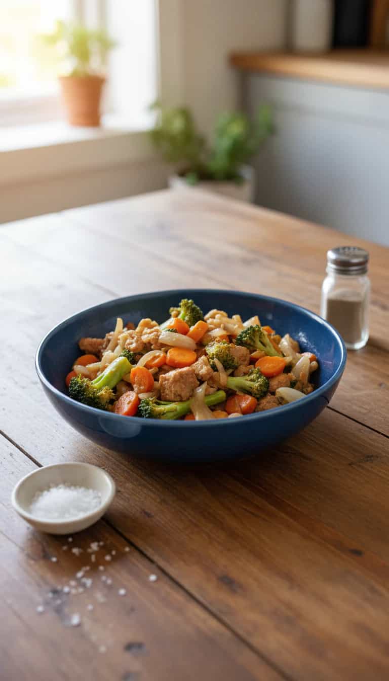 Foto deliciosa de Yakisoba de Hambúrguer pronta para servir - Bowls & Noodles