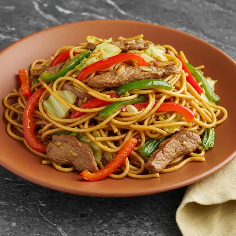 Foto deliciosa de Yakissoba de Contrafilé pronta para servir - Bowls & Noodles