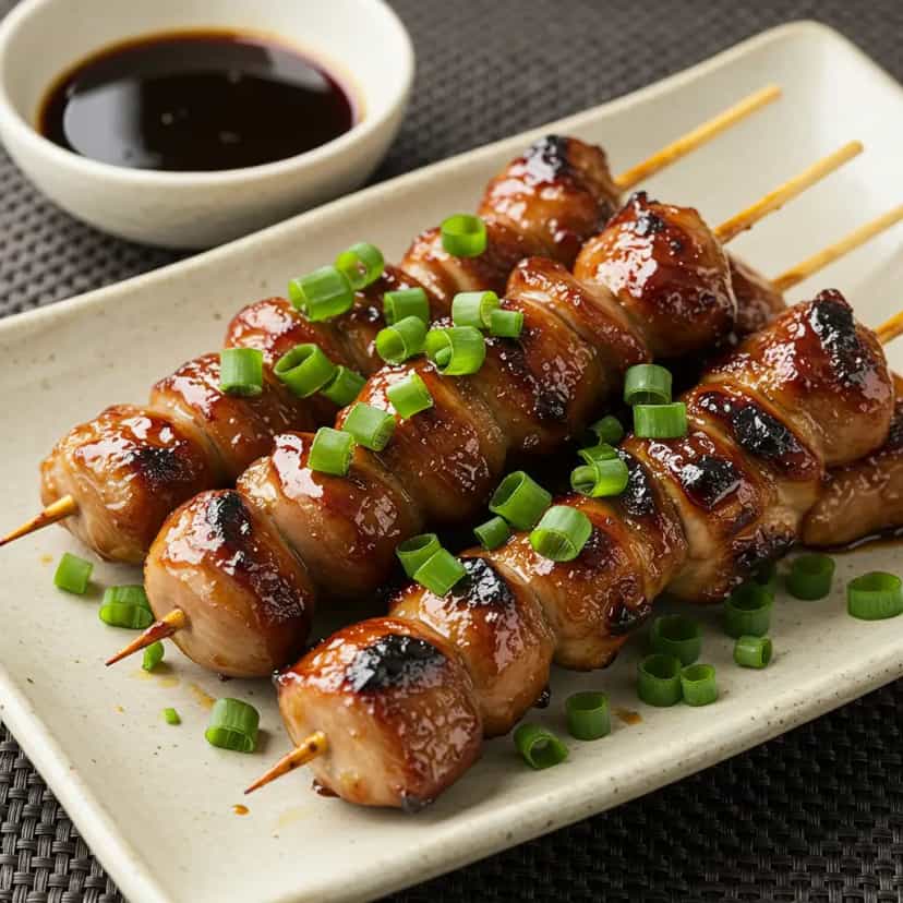Foto deliciosa de Yakitori de Frango pronta para servir - Carnes & Frango