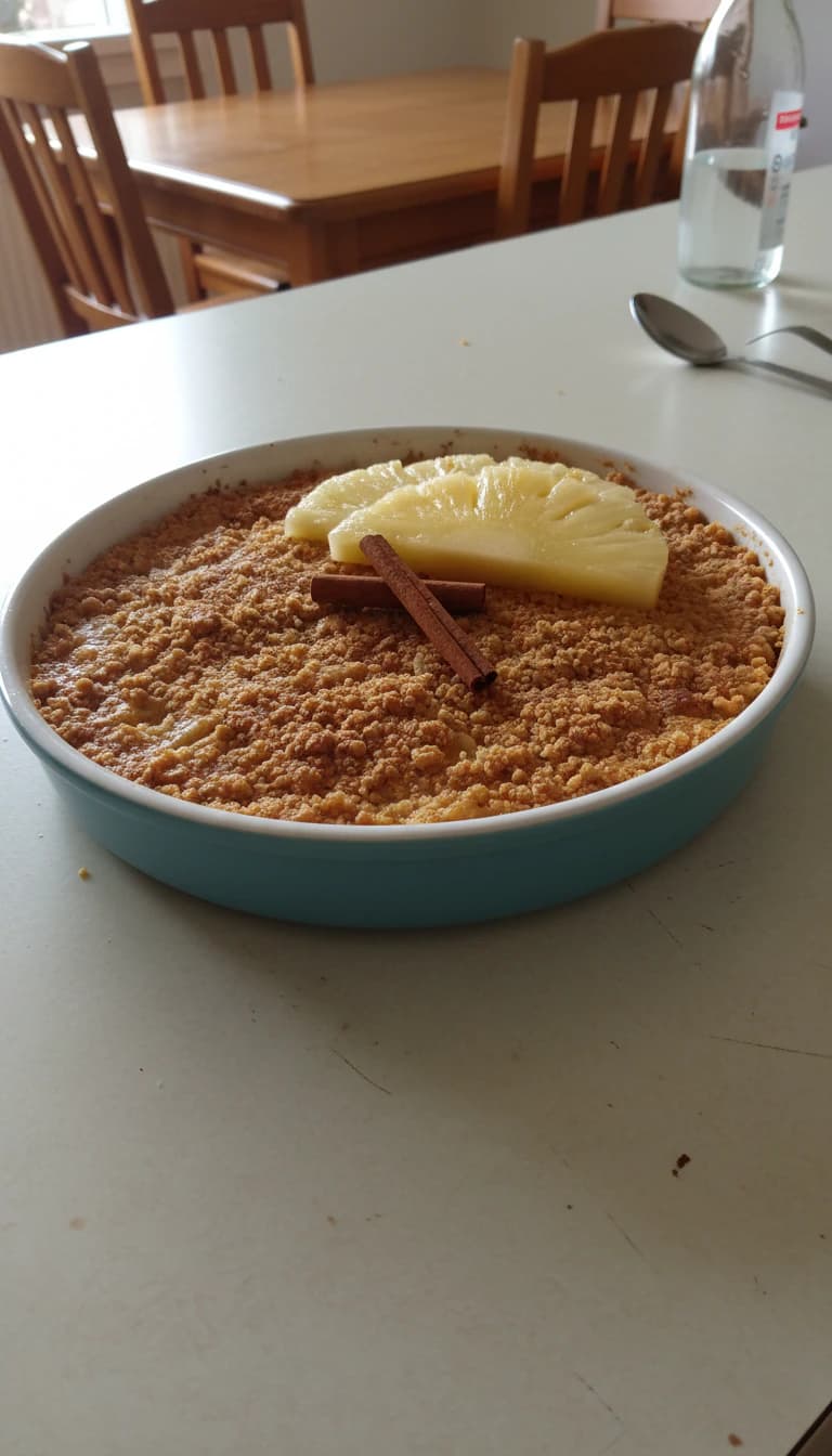 Abacaxi com Canela no Microondas