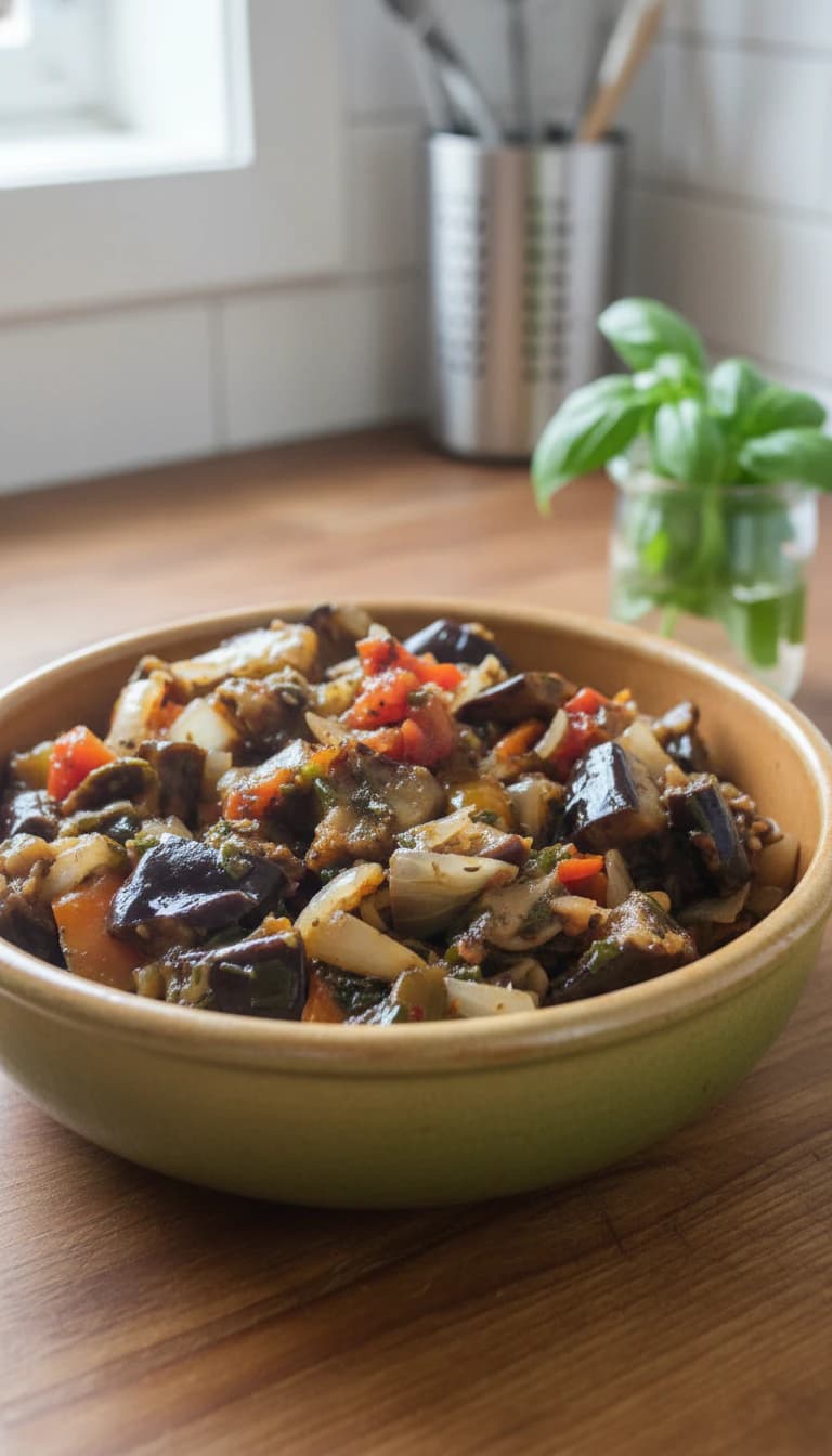 Antepasto de Berinjela Assada