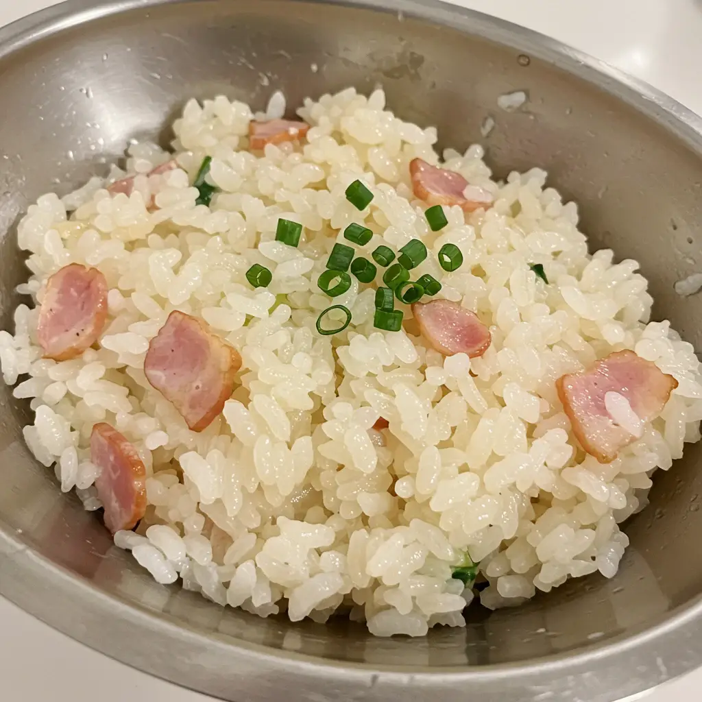 Arroz Cremoso de Abacaxi e Bacon