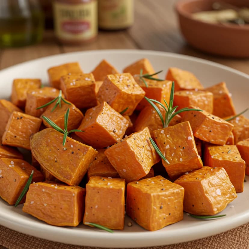 Batata Doce Assada com Alecrim