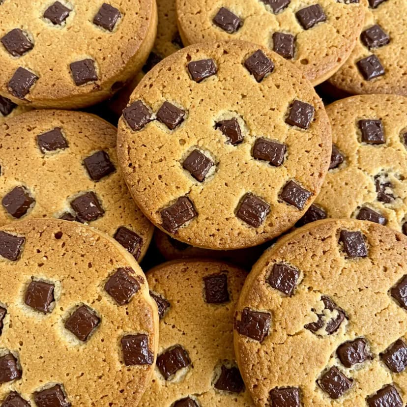 Bolachas com pepitas de chocolate