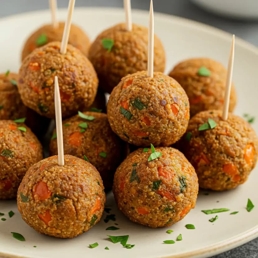 Bolinho de carne moída assado