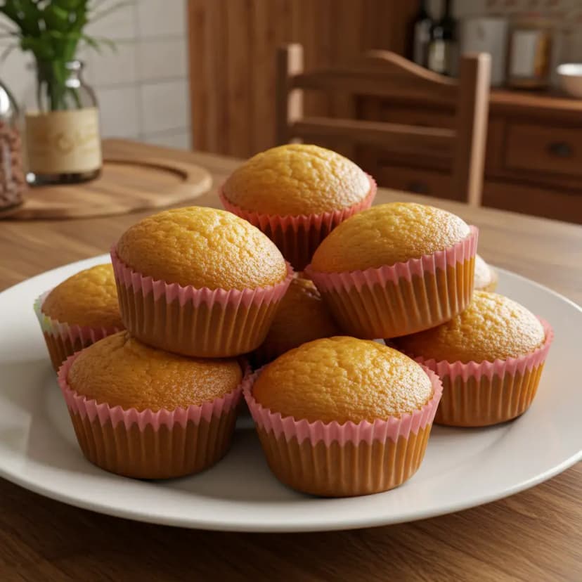 Bolinho de Proteína de Baunilha