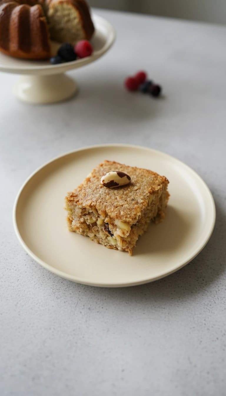 Bolo de aveia e banana