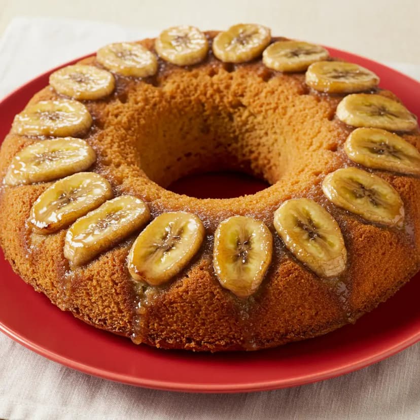 Bolo de Banana com Chocolate