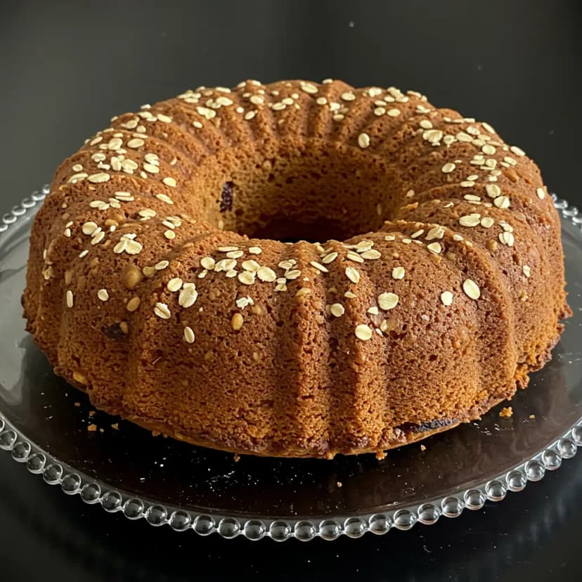 Bolo de Banana Integral com Uva Passa