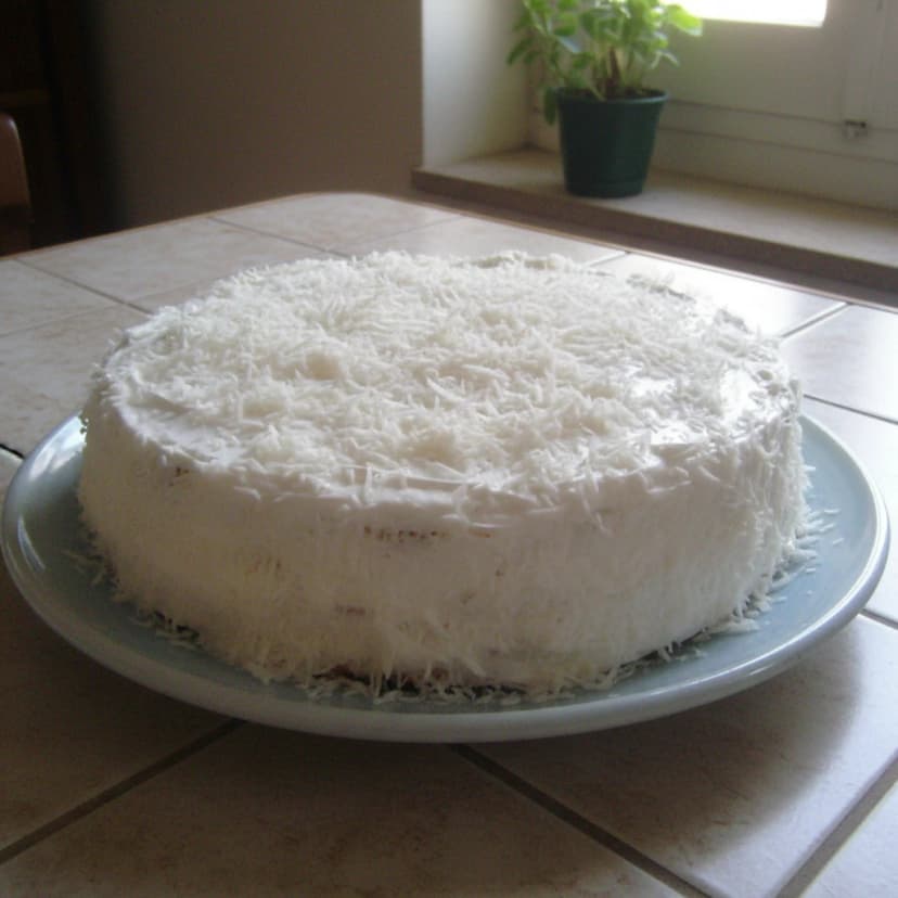 Bolo de Coco e Creme