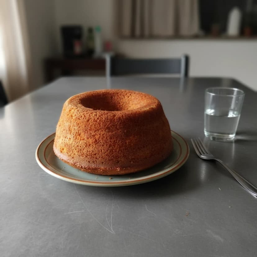 Bolo de fubá cozido