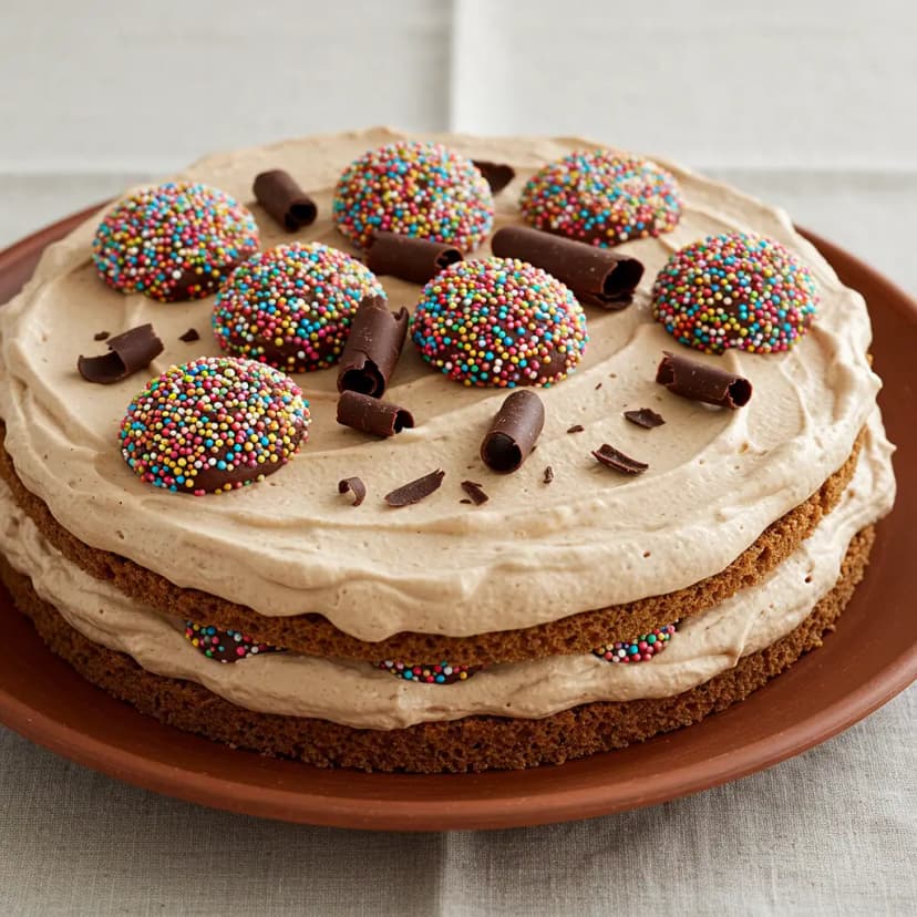 Bolo Mousse Duplo: Chocolate e Beijinho