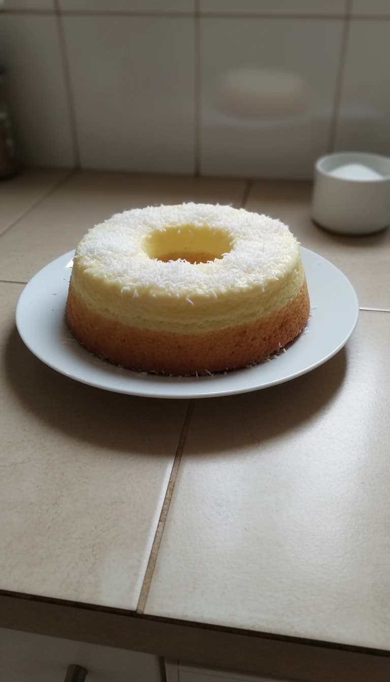 Bolo Pudim de Milho com Coco