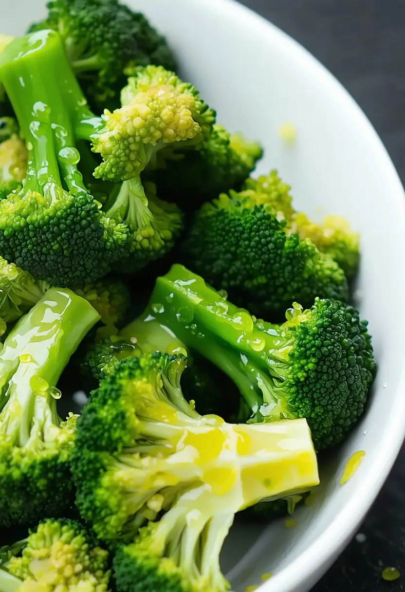 Brócolis no vapor com limão