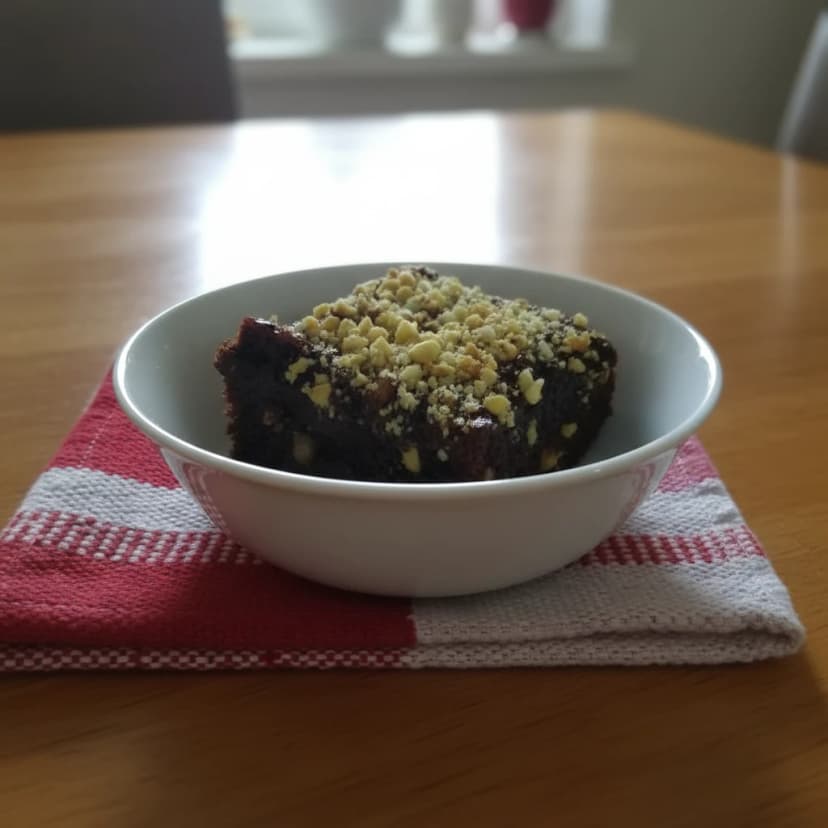 Brownie de Banana e Cacau