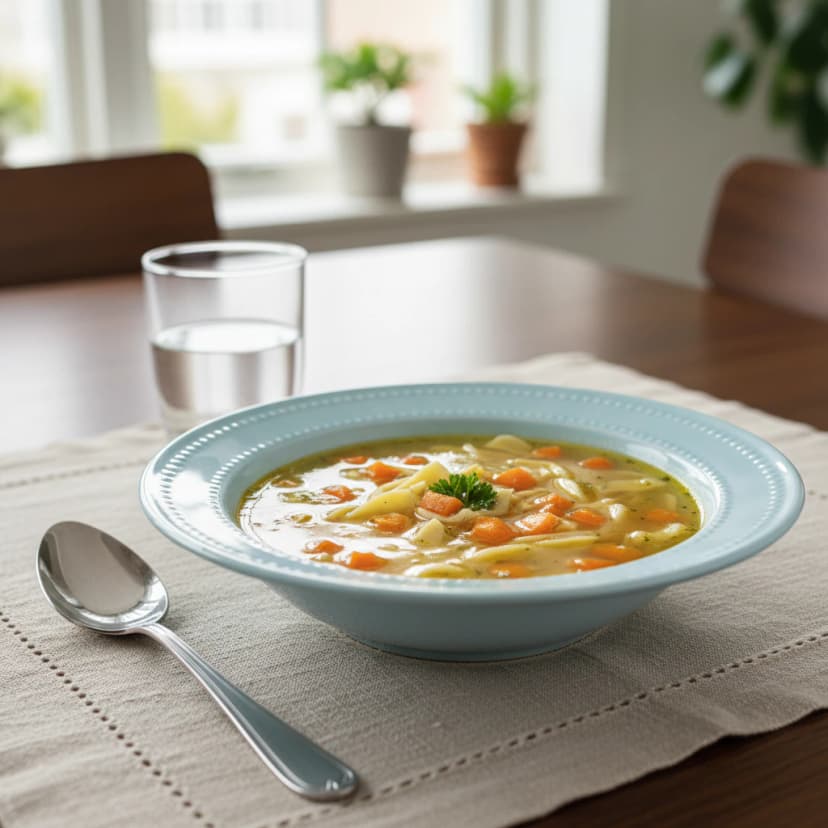 Canja de Frango Simples e Deliciosa
